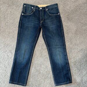 Levi's 511 Rare White Label Denim Jeans Men's Size 38 Altered Hem Silver Rivets